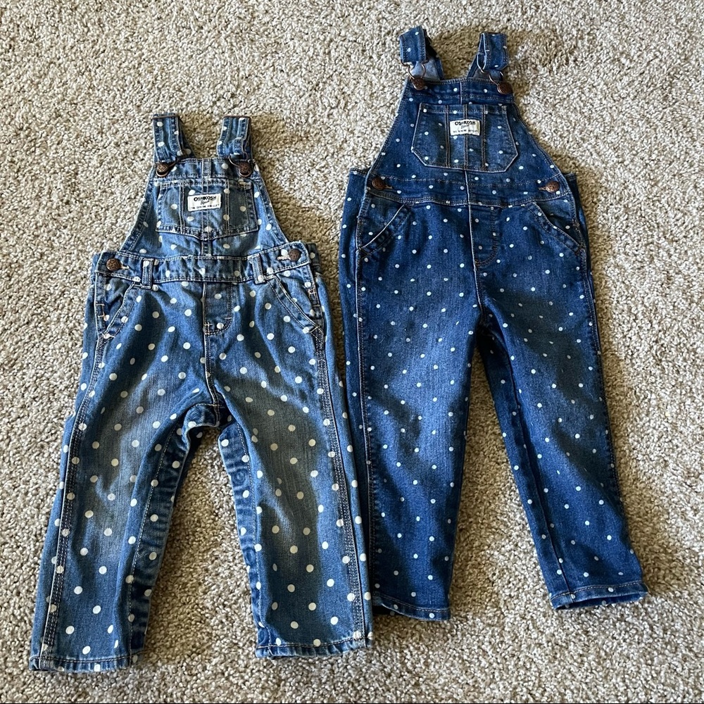 4 Listings 15$! 18m and 2T Oshkosh Overalls
